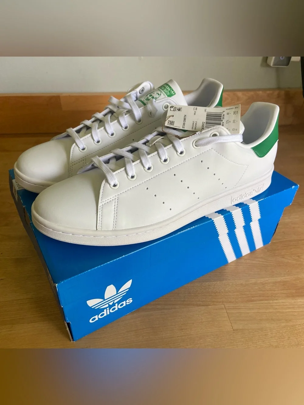 Adidas Stan Smith FX5502 White/Green Men’s Sz 13 NWT